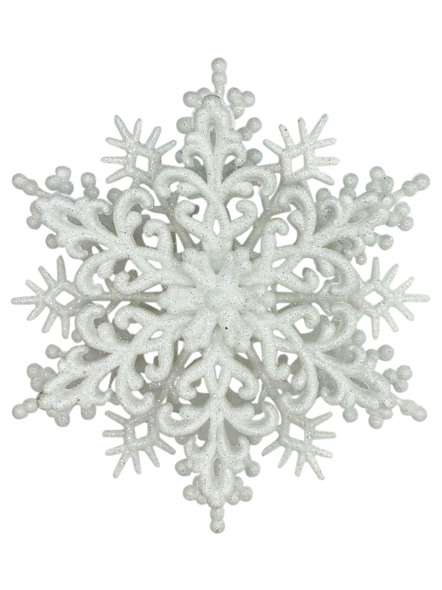 3D Schneeflocke - Christbaumschmuck - Weiß