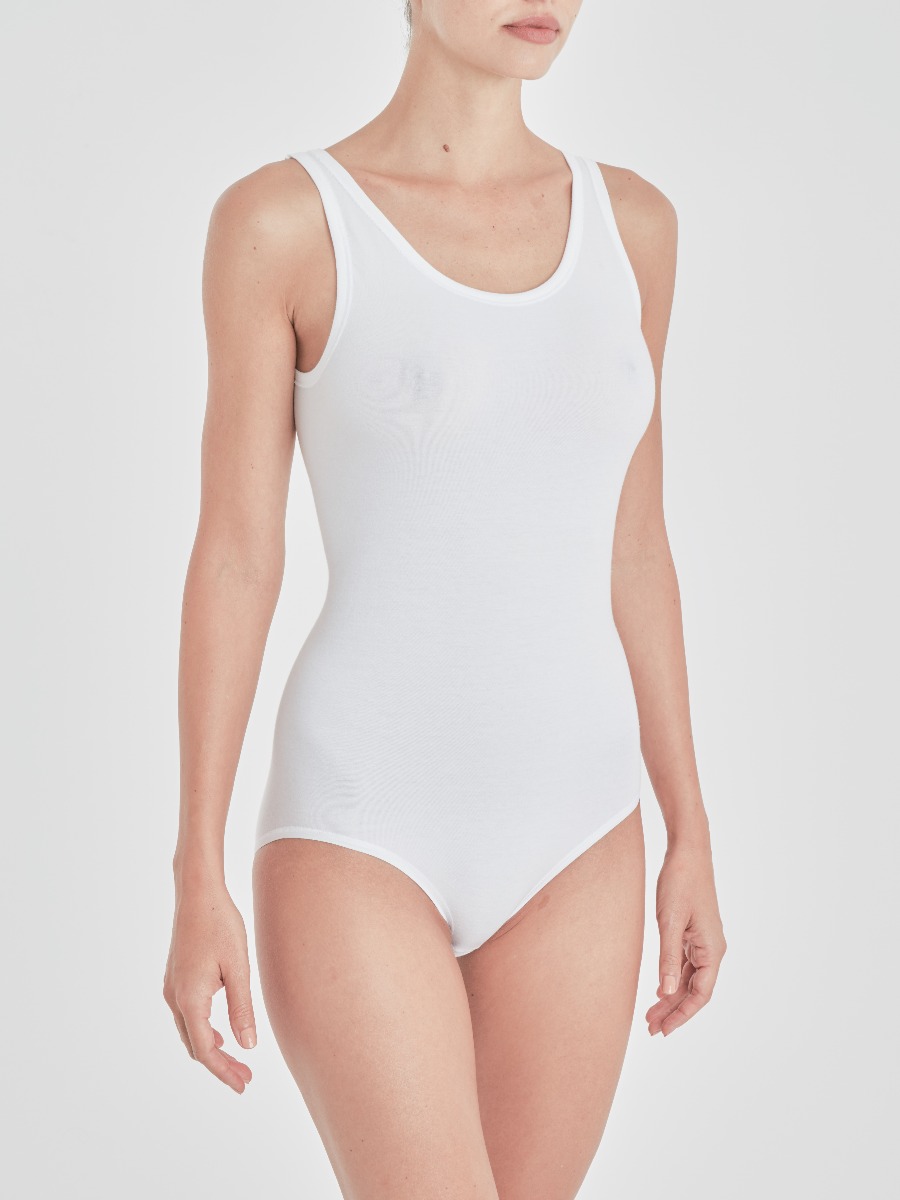 Natural Cotton - Body mit Slip - Schwarz