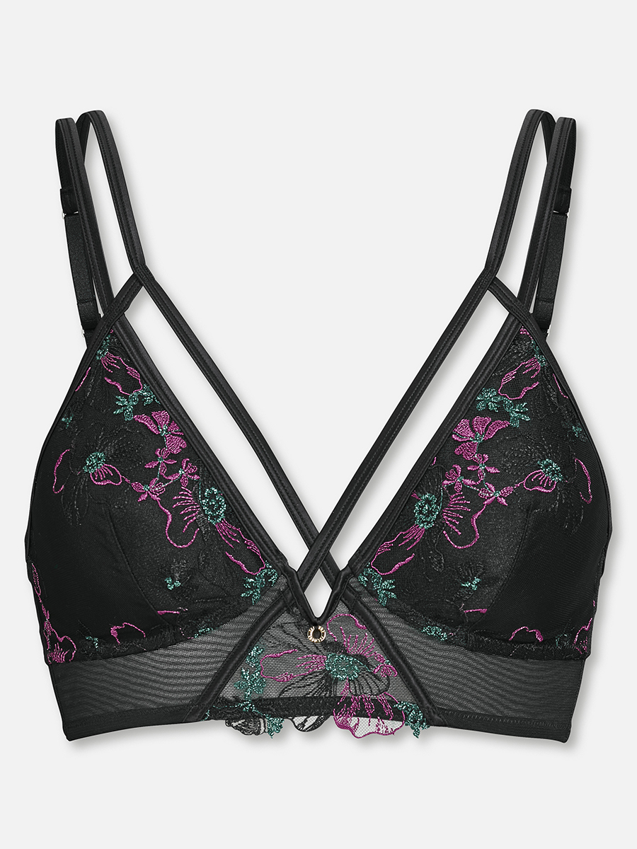 Botanic Bloom - Bralette BH - Black