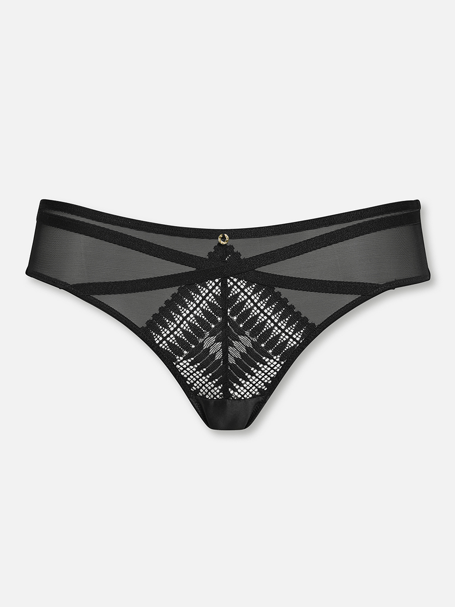 Contempo Lace - Minislip - Black