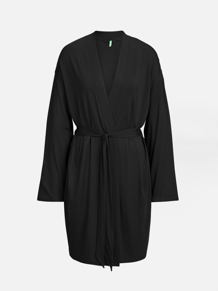 Morning Robe - Morgenmantel - Black