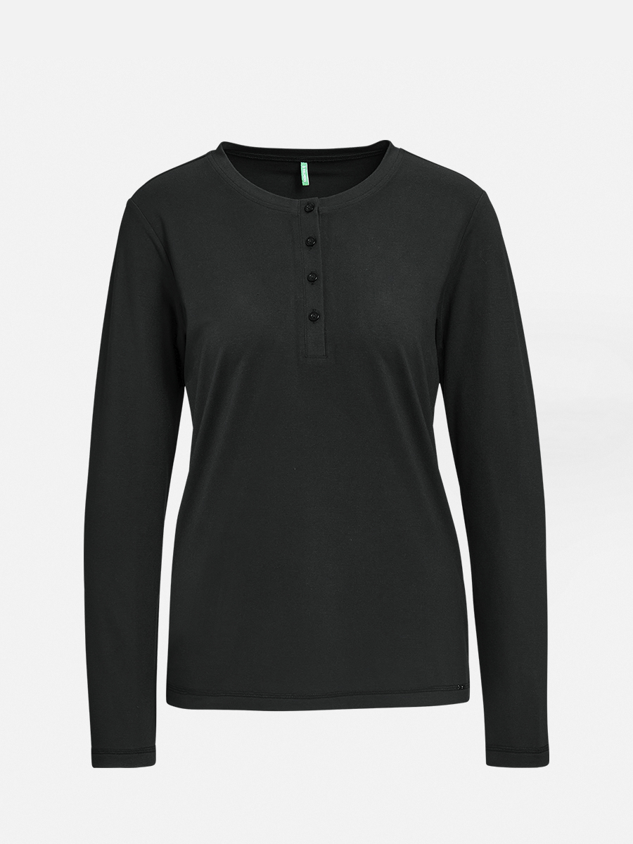 Warm Nights - Nachtwäsche Shirt - Black