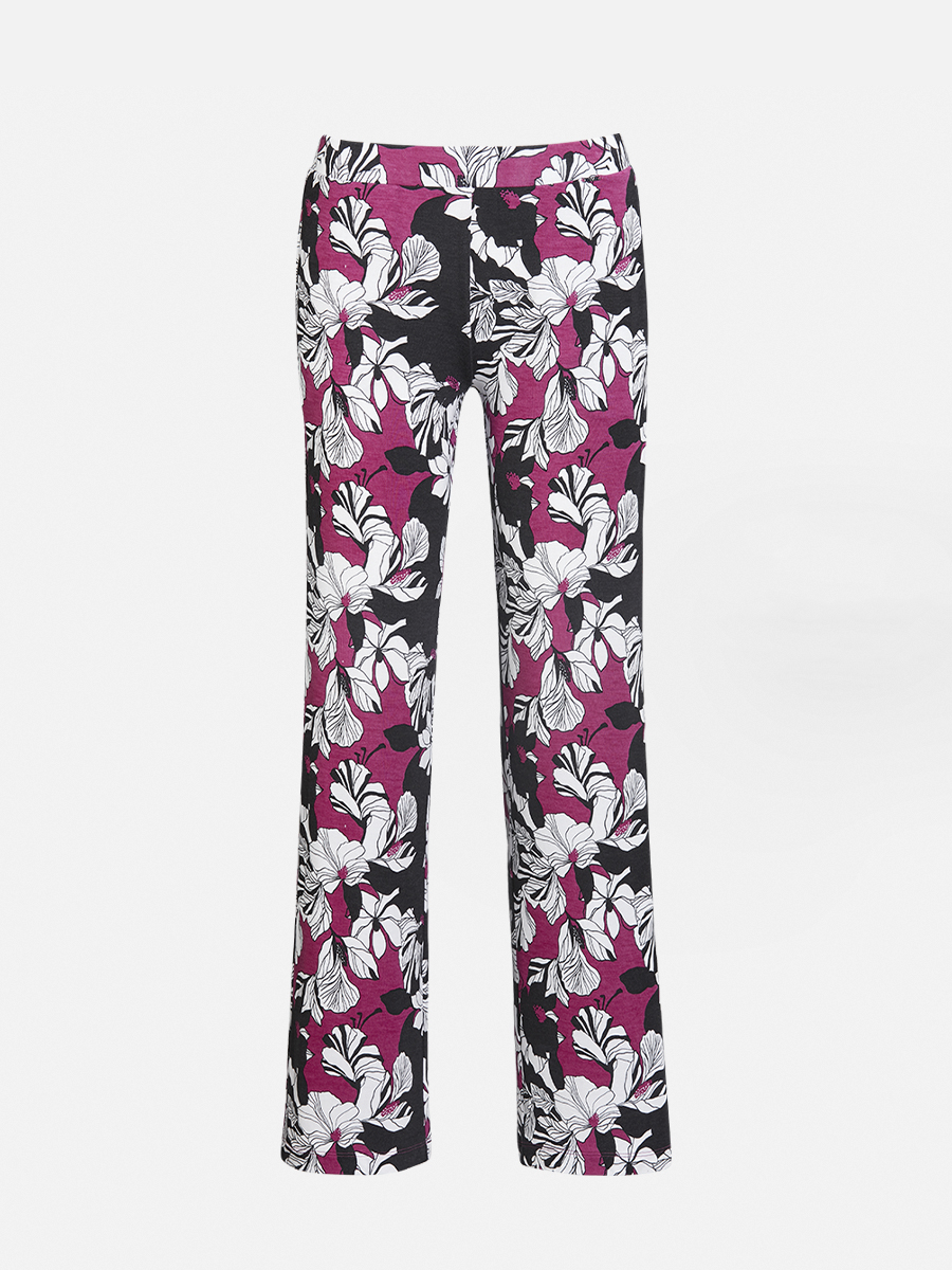 Winter Floral - Hose - Black