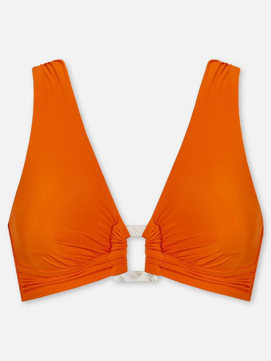 Summer Swirl - Triangel Bikini-Top - Orange