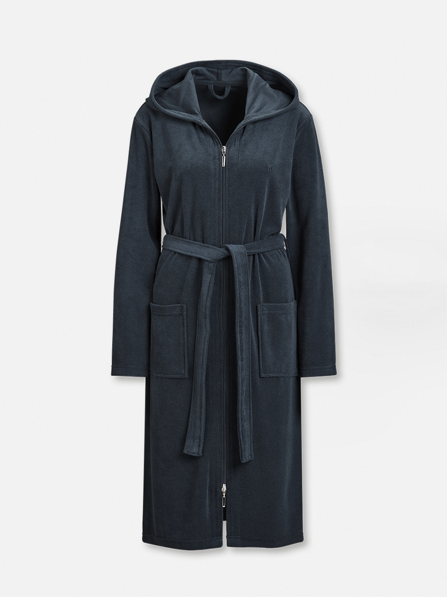 Zip Robe - Bademantel - Darkblue