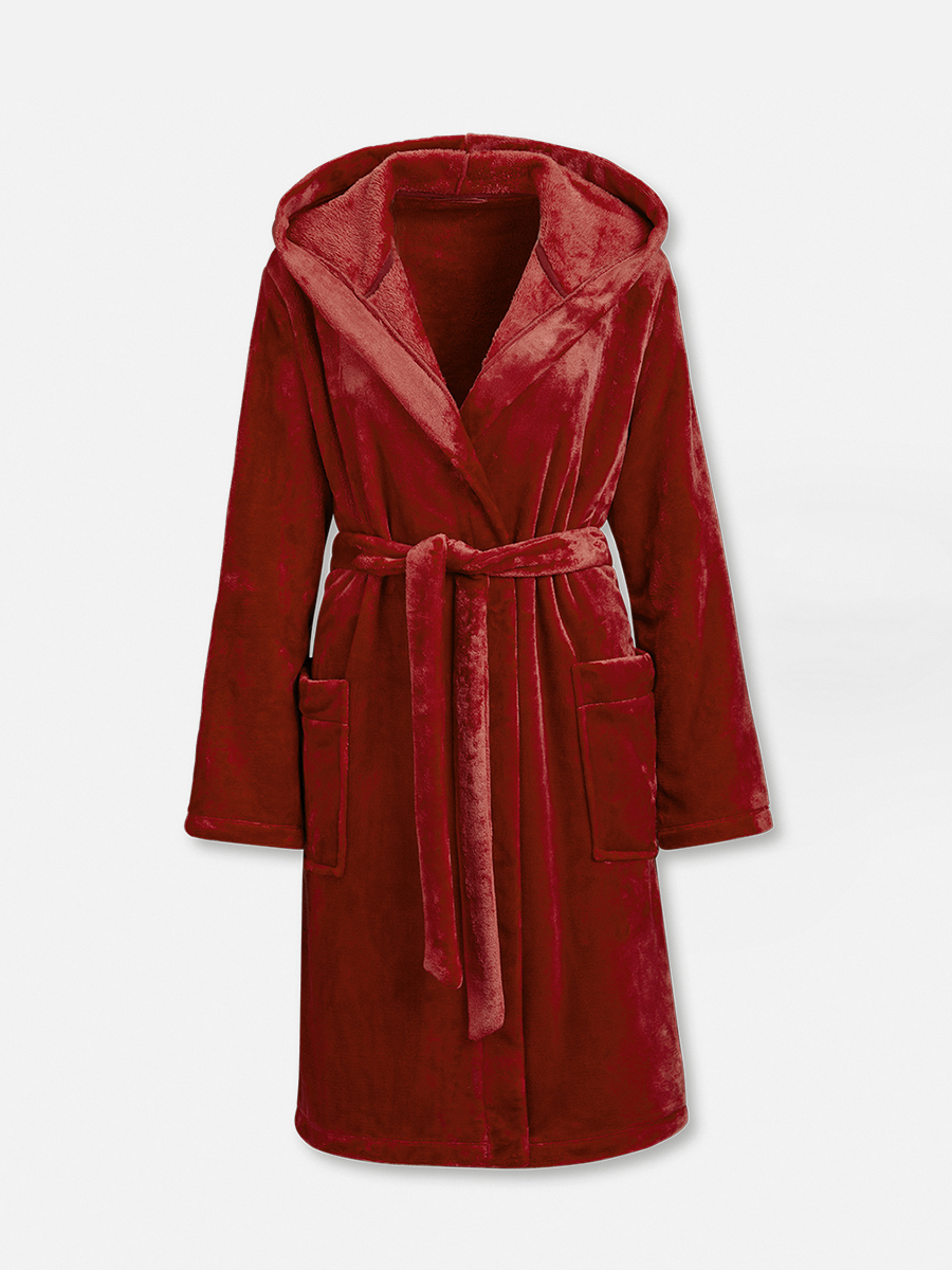 Teddy Robe - Morgenmantel - Red