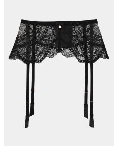 Lace Deluxe - Strumpfbandgürtel - Schwarz
