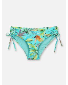 Aqua Flowers - Bikini-Hose Midislip