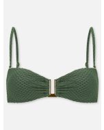 Lurex Crinkle - Bandeau Bikini-Top